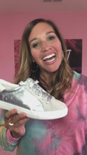 Load and play video in Gallery viewer, Silver Star Sparkle Sneaker

