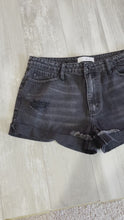 Load and play video in Gallery viewer, Pam Black Denim Shorts
