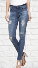 Load image into Gallery viewer, Dana Distressed Stretch Jeans
