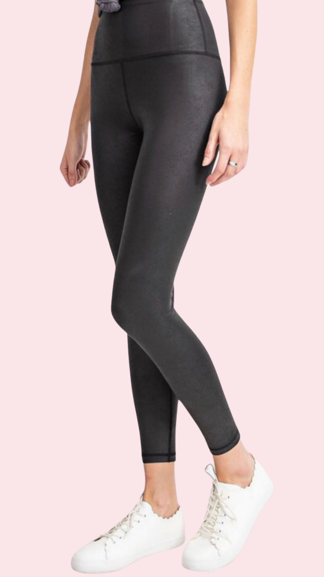 The Buttery Soft Leggings-Speckle Black
