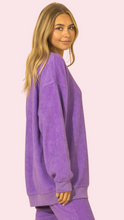 Load image into Gallery viewer, Pop of Purple Sweatshirt
