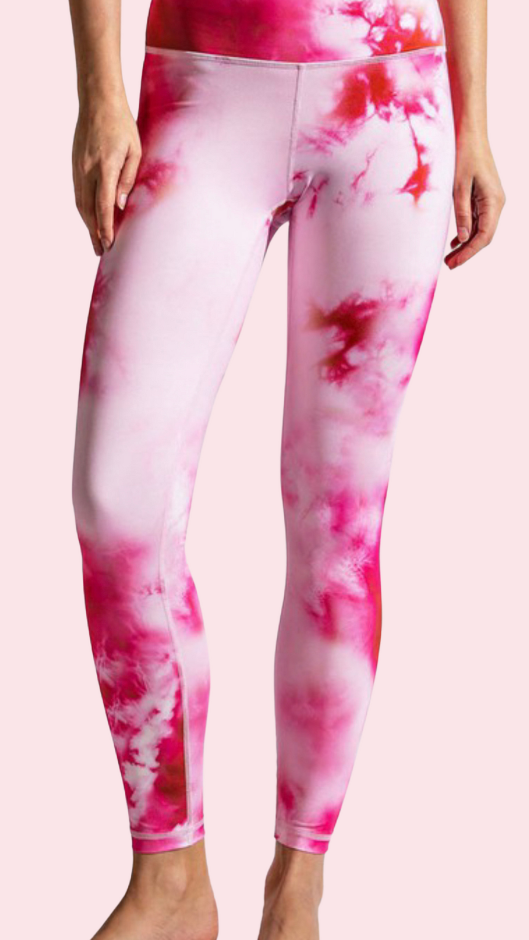 Splatter Butter Leggings-Pink